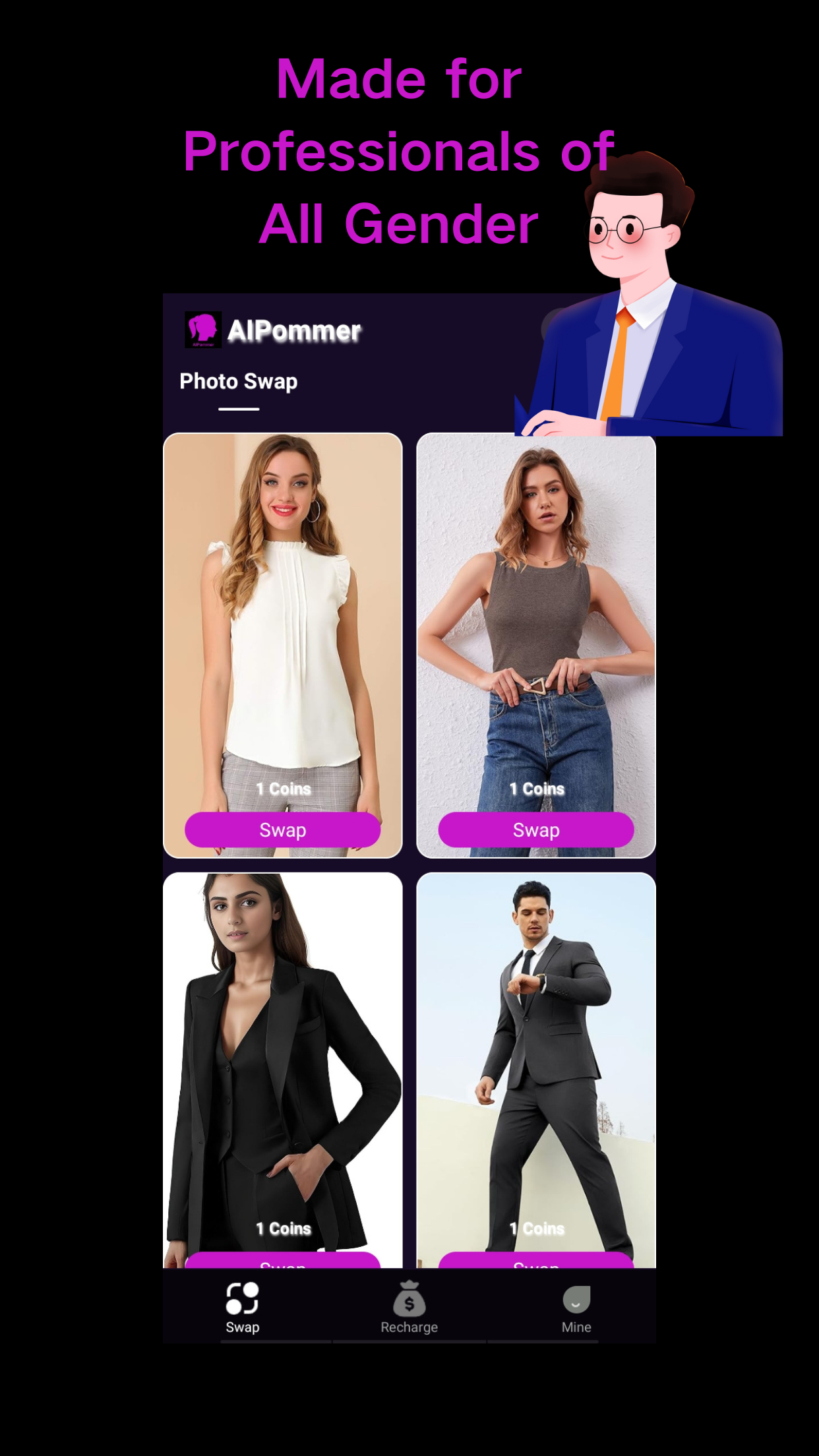 Diverse Clothing Templates